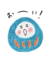 kokeshi&daruma sticker #3122600