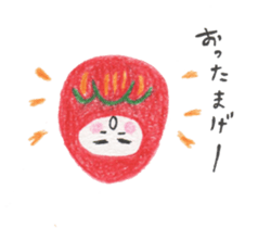 kokeshi&daruma sticker #3122608