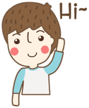 Friday a little boy sticker #3123027