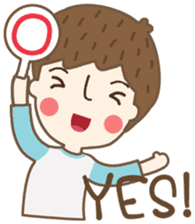 Friday a little boy sticker #3123028