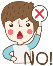 Friday a little boy sticker #3123029