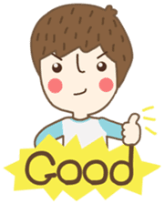 Friday a little boy sticker #3123035