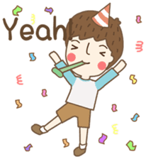 Friday a little boy sticker #3123038