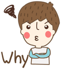 Friday a little boy sticker #3123039