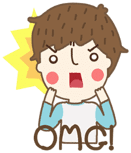 Friday a little boy sticker #3123040