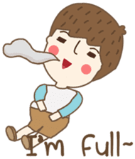 Friday a little boy sticker #3123043