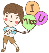 Friday a little boy sticker #3123044