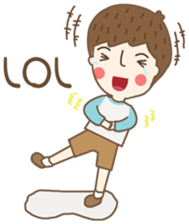 Friday a little boy sticker #3123047