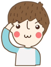 Friday a little boy sticker #3123055