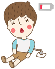 Friday a little boy sticker #3123059