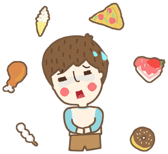 Friday a little boy sticker #3123063