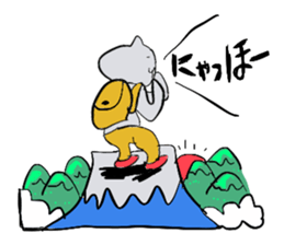 mountain cat sticker #3123069