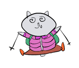 mountain cat sticker #3123087