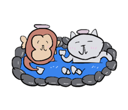 mountain cat sticker #3123090