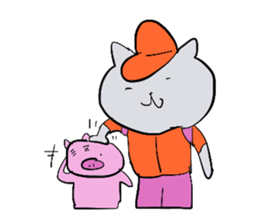 mountain cat sticker #3123094