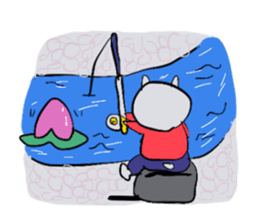 mountain cat sticker #3123106