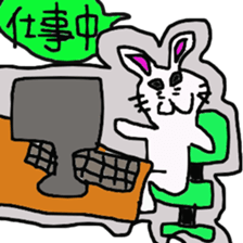 rabbit banitan sticker #3123200