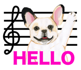 Music of dogs and Cats. sticker #3123388