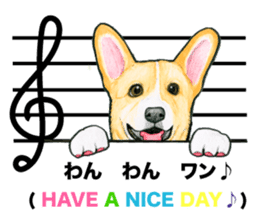 Music of dogs and Cats. sticker #3123389