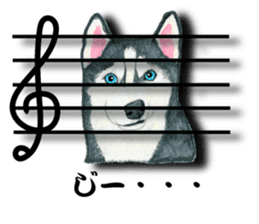 Music of dogs and Cats. sticker #3123400
