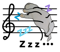 Music of dogs and Cats. sticker #3123402