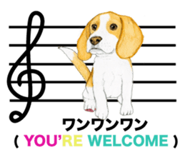 Music of dogs and Cats. sticker #3123406