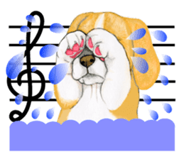 Music of dogs and Cats. sticker #3123419