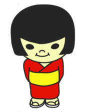 MUKASHI girl sticker #3123707