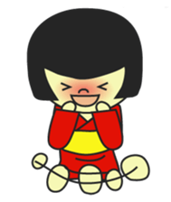 MUKASHI girl sticker #3123710