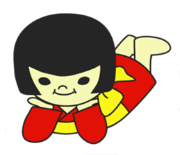 MUKASHI girl sticker #3123711