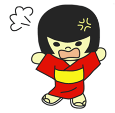 MUKASHI girl sticker #3123713