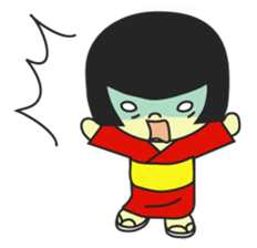 MUKASHI girl sticker #3123721