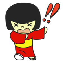 MUKASHI girl sticker #3123724