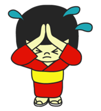 MUKASHI girl sticker #3123725