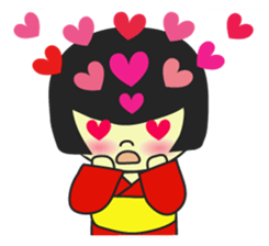 MUKASHI girl sticker #3123728