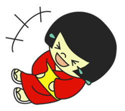 MUKASHI girl sticker #3123730