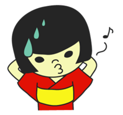 MUKASHI girl sticker #3123731