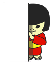 MUKASHI girl sticker #3123732