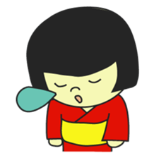 MUKASHI girl sticker #3123734