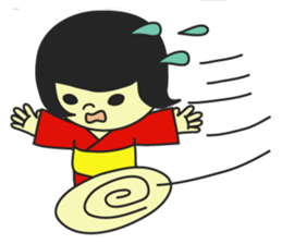 MUKASHI girl sticker #3123737