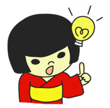 MUKASHI girl sticker #3123738