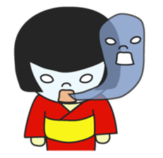 MUKASHI girl sticker #3123745