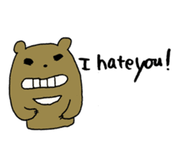Kawaii Bears(Only English) sticker #3125499