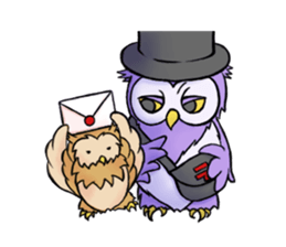 Two owls: Uncle Morse and his pupil sticker #3125732
