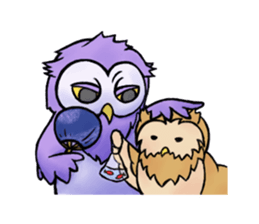 Two owls: Uncle Morse and his pupil sticker #3125734