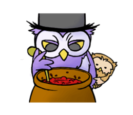 Two owls: Uncle Morse and his pupil sticker #3125735