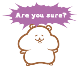 Cry of hamster(English version) sticker #3126896