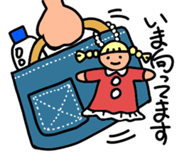 The hand puppet Susie-2 sticker #3127324