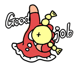 The hand puppet Susie-2 sticker #3127326