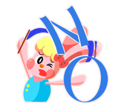 rhythmic gymnastics rabbit ! sticker #3127348